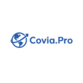 CoviaPro globe icon representing global outreach